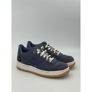 Nike Air Force 1 Low LA Coast Blue Canvas Gum Sole Shoes Youth 6.5Y FJ4617-491